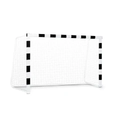 Bramka do piłki nożnej 300 x 200 x 90 cm NS-465 czarno-biała