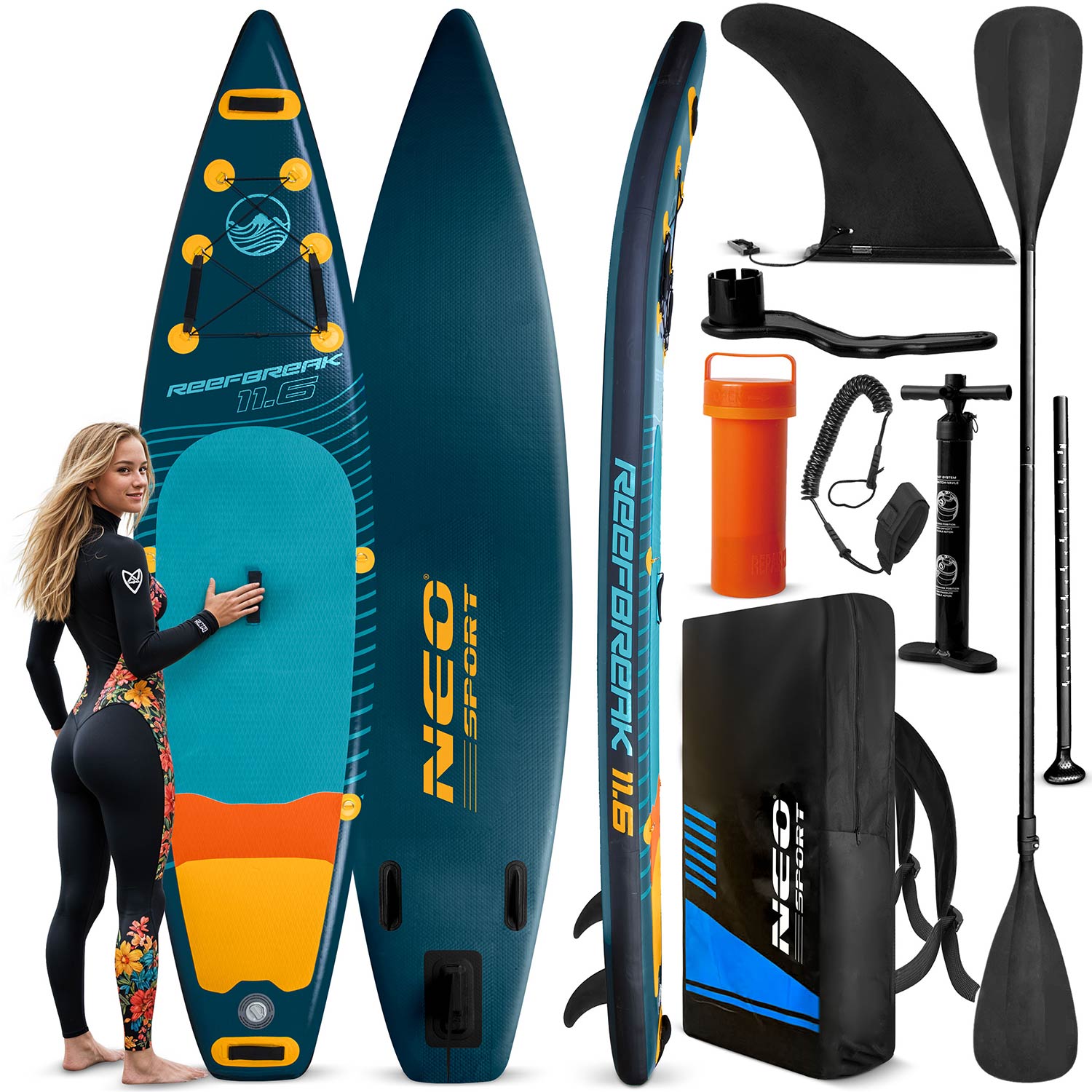 Deska SUP Reefbreak 350 x 81 x 15 cm Neo-Sport 170311