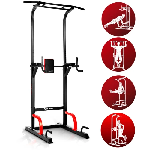 Drążek do podciągania dipów wolnostojący stabilny udźwig 150 kg Neo-Sport 130200