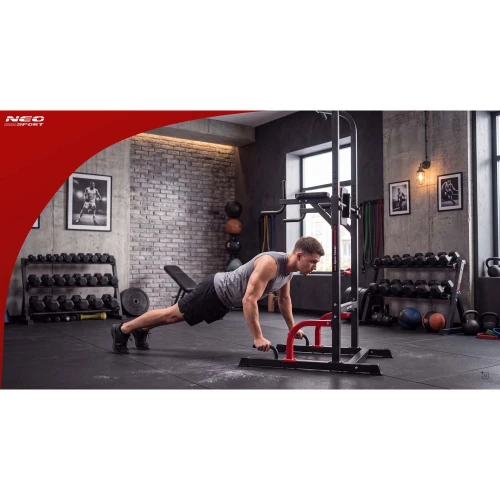 Drążek do podciągania dipów wolnostojący stabilny udźwig 150 kg Neo-Sport 130200