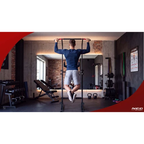 Drążek do podciągania wolnostojący stabilny udźwig 100 kg Neo-Sport 130300