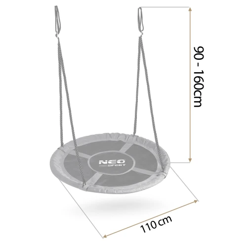 Huśtawka bocianie gniazdo Neo-Sport Swingo 110 cm