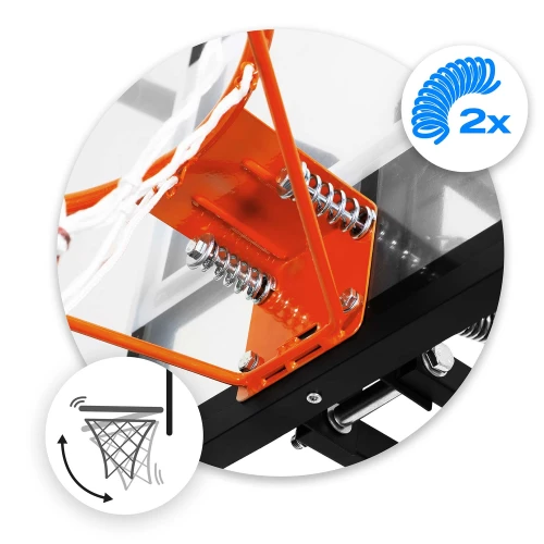 Kosz do koszykówki regulowany 160-305cm stabilny duży Neo-Sport NS-284