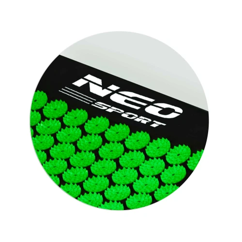 Mata do akupresury z kolcami Neo-Sport NS-901 czarno-zielona