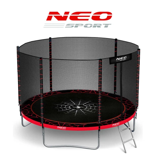 Trampolina ogrodowa 10ft/312cm z siatką zewnętrzną i drabinką Neo-Sport