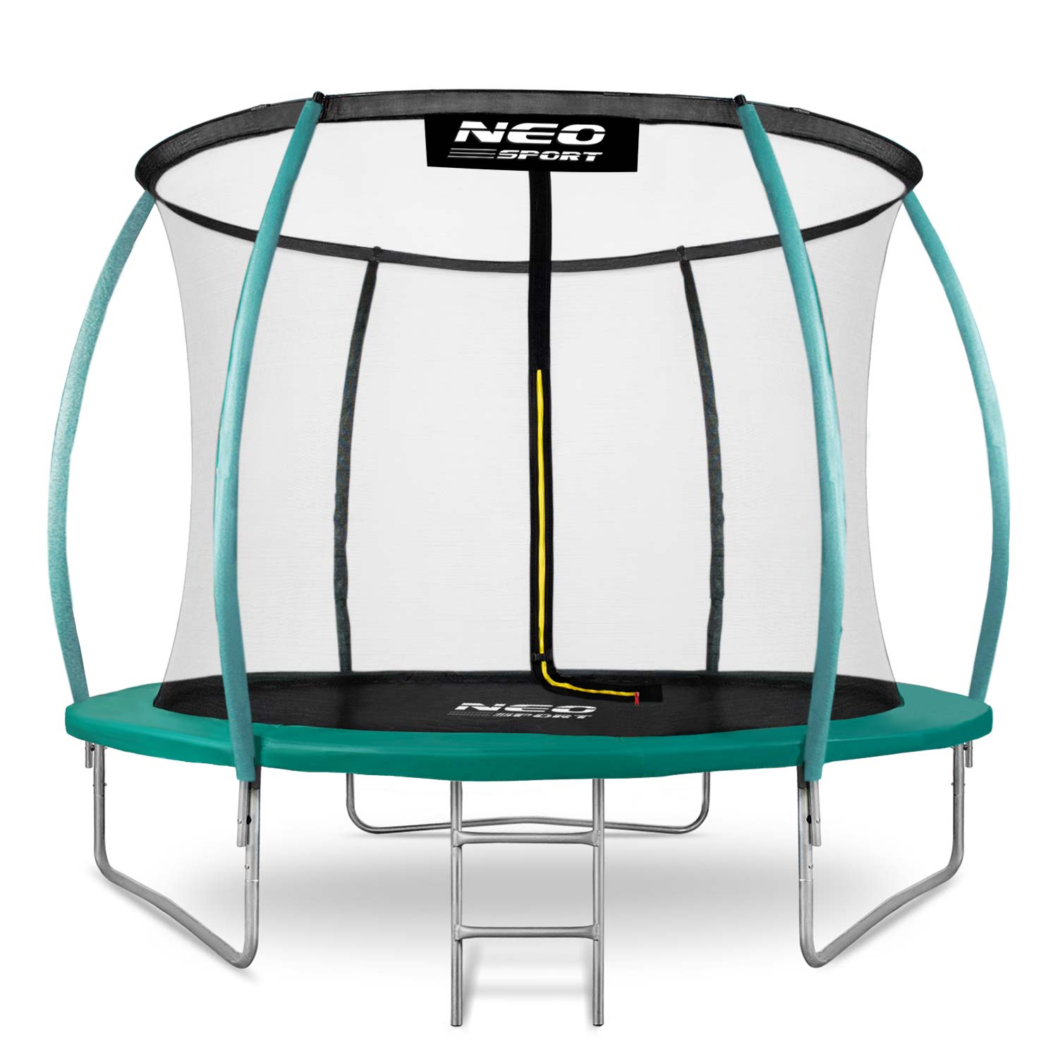 Trampolina ogrodowa 10ft/312cm z siatką, profilowanymi słupkami i drabinką Neo-Sport
