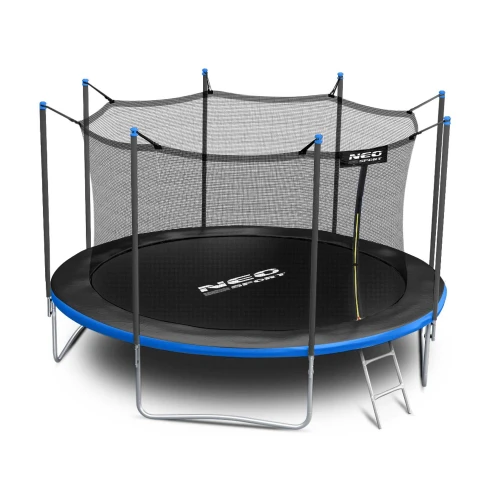 Trampolina ogrodowa 12ft/374cm z siatką wewnętrzną i drabinką Neo-Sport