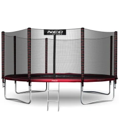 Trampolina ogrodowa 14ft/435cm z siatką zewnętrzną i drabinką Neo-Sport