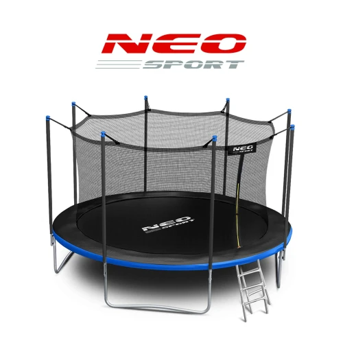 Trampolina ogrodowa 15ft/465cm z siatką wewnętrzną i drabinką Neo-Sport