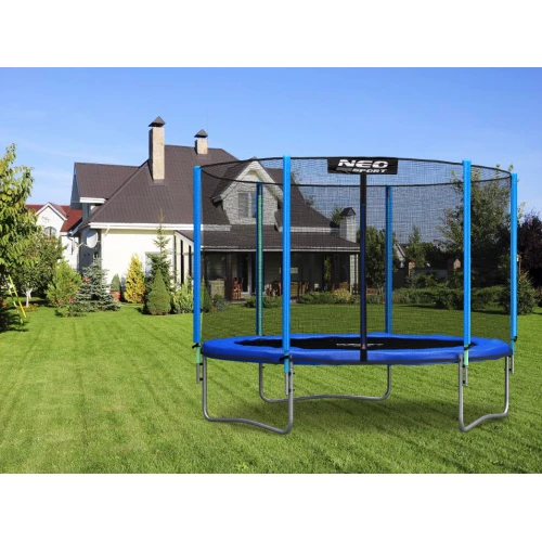 Trampolina ogrodowa 6ft/183cm z siatką zewnętrzną i drabinką Neo-Sport