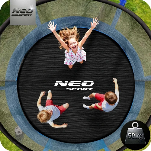 Trampolina ogrodowa 6ft/183cm z siatką wewnętrzną i drabinką Neo-Sport