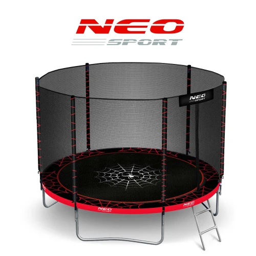 Trampolina ogrodowa 8ft/252cm z siatką zewnętrzną i drabinką Neo-Sport