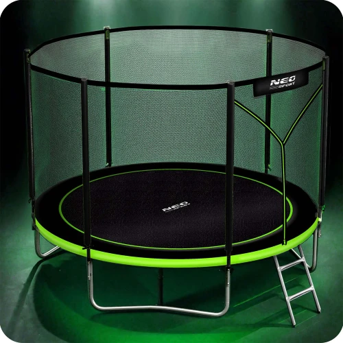 Trampolina ogrodowa 8ft/252cm z siatką zewnętrzną i drabinką Neo-Sport