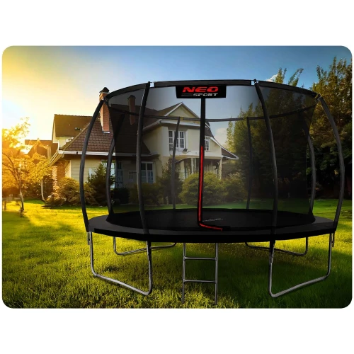 Trampolina ogrodowa profilowana 14ft/435cm z siatką wewnętrzną Neo-Sport