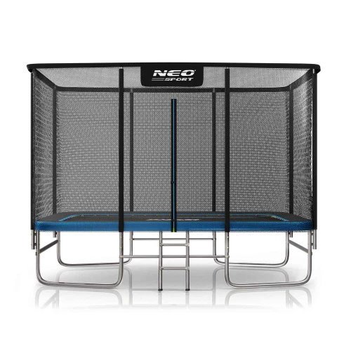  Trampolina ogrodowa prostokątna 12x8ft/366x244cm z siatką zewnętrzną i drabinką Neo-Sport