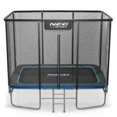 Trampolina ogrodowa prostokątna 10x7ft/305x213cm z siatką zewnętrzną i drabinką Neo-Sport